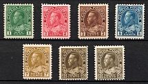 1911-22 Canada (SG 196, 200, 204, 205b, 208, 212, 213, CV $290)