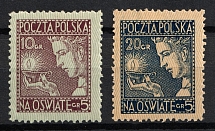 1927 Poland (Mi. 247 - 248, Full Set, CV $50)