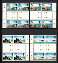 1984 Falkland Islands Dependencies (Gutter-Block, Full Set, CV $40, MNH)