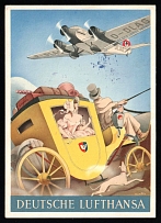 1923-1945 'Deutsche Lufthansa', Propaganda Postcard, Third Reich Nazi Germany