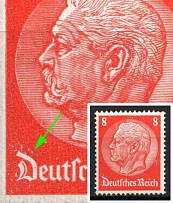 1933 Third Reich, Germany (Mi. 485 I,  'D' in 'Deutschland' open above, CV $30)