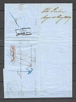 1859 Cover from Riga to Arnhem, Netherlands (Dobin 1.27 - R1)