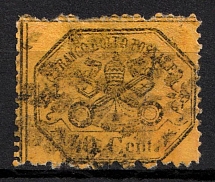 1868 40C Papal States (Mi. 24, Used, CV$120)