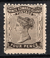 1862-69 4p Prince Edward Island, Canada (SG 16, CV $40, MNH)