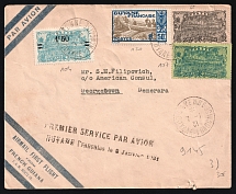 1931 French Guiana, First Flight, Airmail cover, Cayenne - Georgetown