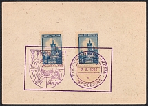 1946 (9 May) Anniversary of the Liberation of Wroclaw, Republic of Poland, Postcard with Commemorative Cancellation