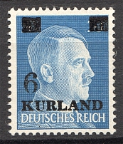 1945 Germany Occupation of Kurland (Broken `6`, CV $110, MNH)
