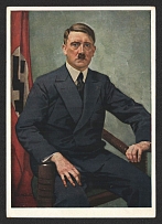 1920s 'Commander-in-Chief Hitler', Propaganda Postcard, Third Reich Nazi Germany