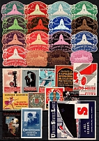 United States, Germany, Europe, Stock of Cinderellas, Non-Postal Stamps, Labels, Advertising, Charity, Propaganda (#134B)