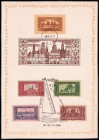 1955 (16 Jun) Philatelic Exhibition in Gdansk, Republic of Poland, Souvenir Sheet with Commemorative Cancellation