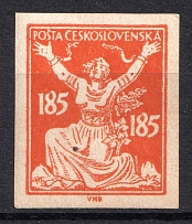1920-22 185H Czechoslovakia (IMPERFORATED, MNH)