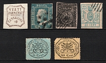 1852-68 Parma, Italy (Forgeries + Genuie Stamps)