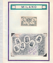 1899-1900 The Freedom of Milan, Italy, Stock of Cinderellas, Non-Postal Stamps, Labels, Advertising, Charity, Propaganda, Postcard (#650)