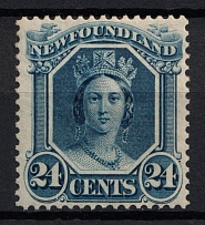 1865-94 24c Newfoundland, Canada (Sc. 31, CV $80)