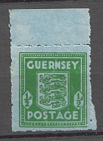 1942 Germany Occupation of Guernsey 1/2 D (CV $35, MNH)