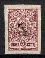 1920 Rogachev (Mogilyov) '5' Geyfman №7, Local Issue, Russia Civil War (Unpriced, CV $---)