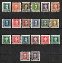 1917-18 Austria Field Post (CV $30, Full Set, MNH/MH, Signed)