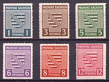 1946 Naumburg (Saale), Germany Local Post (Mi. 1 I - 6 I, Unofficial Issue, Full Set, Signed, CV $160, MNH)