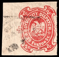 1867 2c United States Locals (Sc 20LU15, Canceled, CV $300)