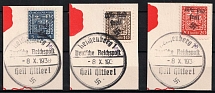 1938 Occupation of Reichenberg, Sudetenland, Local Issue, Germany (Type I, Signed, Canceled)