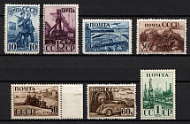 1941 Industrialization of the USSR, Soviet Union, USSR, Russia (Zv. 690 A - 695 A, Full Set, Perf. 12.25, CV $300)