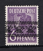 1948 6pf British and American Zones of Occupation, Germany (Mi. 37 I d, Signed, CV $260, MNH)