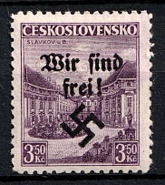 1938 3.5k Occupation of Rumburg Sudetenland, Germany (Mi. 16, Signed, CV $230)