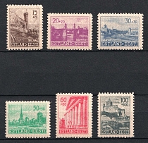 1941 Estonia, German Occupation, Germany (Mi. 4 - 9, Full Set, MNH)