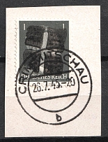 1945 1pf Crimmitschau (Saxony), Soviet Russian Zone of Occupation, Germany Local Post (Signed, Canceled)