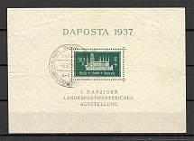 1937 Germany Danzig Gdansk Block (CV $100, Canceled)