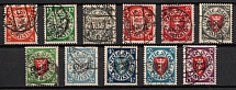 1924-25 Danzig, Germany, Official Stamps (Mi. 41 - 51, Full Set, Canceled, CV $390)
