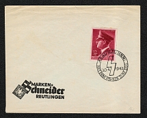 1942 Braunau cover with Special postmark