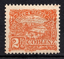 1895 Koblenz Courier Post, Germany (CV $15)