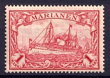 1901 1M Mariana Islands, German Colonies, Kaiser’s Yacht, Germany (Mi. 16)