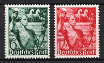 1938 Third Reich, Germany (Mi. 660 - 661, Full Set, CV $30, MNH)