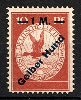 1912 1m on 10pf German Empire, Germany, Airmail (Mi. IV, Full Set, CV $3,250, MNH)