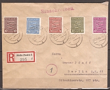 1945 Soviet occupation registerd cover to Berlin