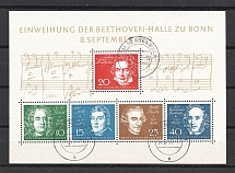 1959 Federal Republic of Germany (GENGENBACH Postmark, Souvenir Sheet, CV $80)