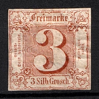 1861 3s Thurn und Taxis, German States, Germany (Mi. 17, Sc. 12, CV $170)