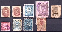 Zemstvo, Russia, Group of defected stamps