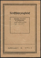 1935 (16 May) 'Motor Vehicle Registration', Third Reich WWII, German Propaganda, Berlin, Germany