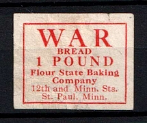 'War Bread', Flour State Baking Company, St. Paul, United States, Food Stamp