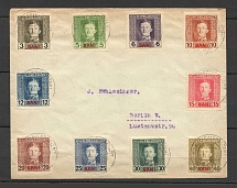 1918 Austrian occupation of Romania cover with full set 3B-4L