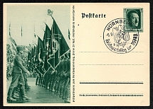 1937 Reich party rally of the NSDAP in Nuremberg. 7 used postcard Special postmark date 6.9.1937