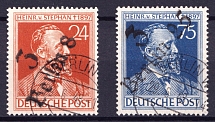 1948 District 3 Berlin Main Post Office, Berlin Emergency Issue, Soviet Russian Zone of Occupation, Germany (Canceled)