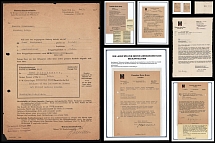 7 documents impressively show how complicated it was in some cases to get in touch with a member of the German Afrika Corps who had been taken prisoner of war. Such complete documentation is very rare