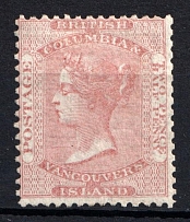 1860 2.5p British Columbia, Canada (SG 3, CV $550)