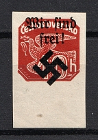 1939 10h Moravia-Ostrava Bohemia and Moravia, Germany Local Issue (Signed, CV $50)