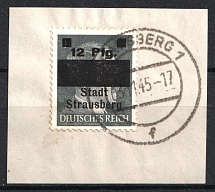 1945 Strausberg (Berlin), Germany Local Post (Mi. 4, Unofficial Issue, First Day Cancellation, CV $40)