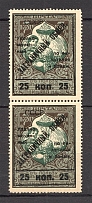 1925 USSR Philatelic Exchange Tax Stamps 25 Kop (Type I+Type III, Perf 13.25)
